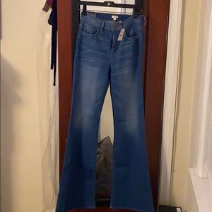 J Crew flare jeans (New)